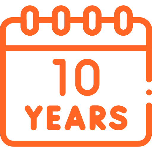 10 Years Warranty